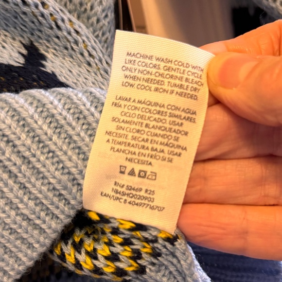 NWT Stranger Things Season 5 Erica Scottie Dog Sweater XS Blue No Boundaries - Picture 7 of 11